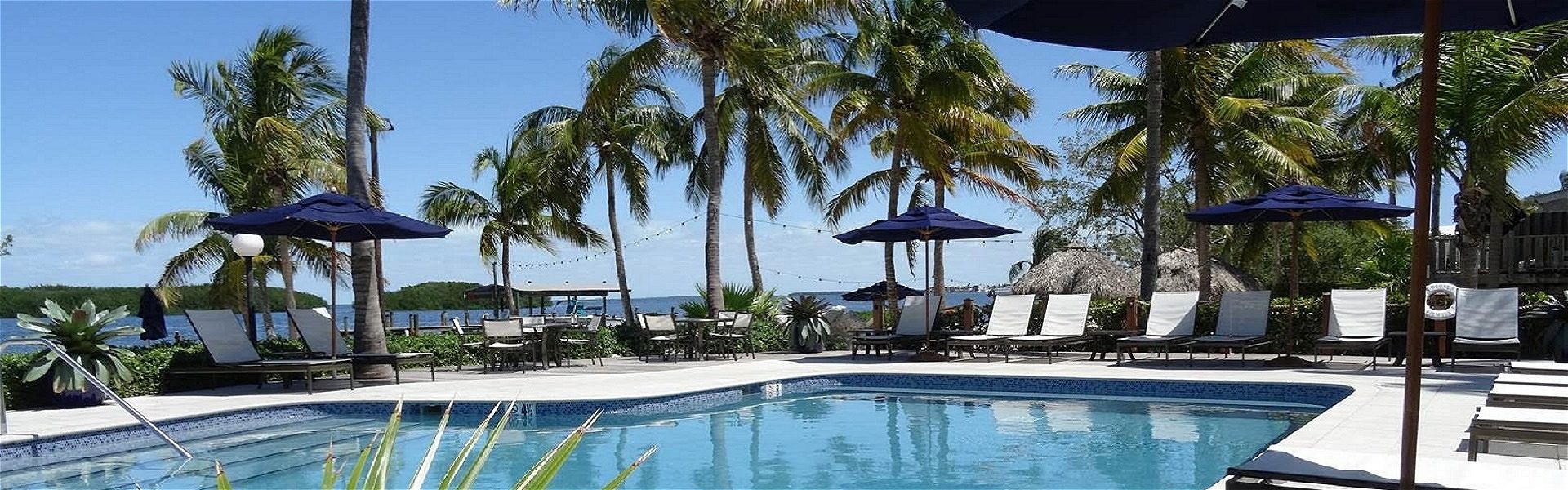 Beachside heated pool at Cococnut Palm Inn